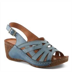 NEW SPRING STEP SHOES women's cathy leather sandal shoes in blue